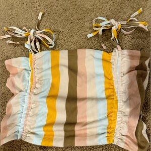 Aerie bikini top- bandeau tie straps